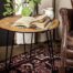 hiawatha woodworks whiskey barrel side table